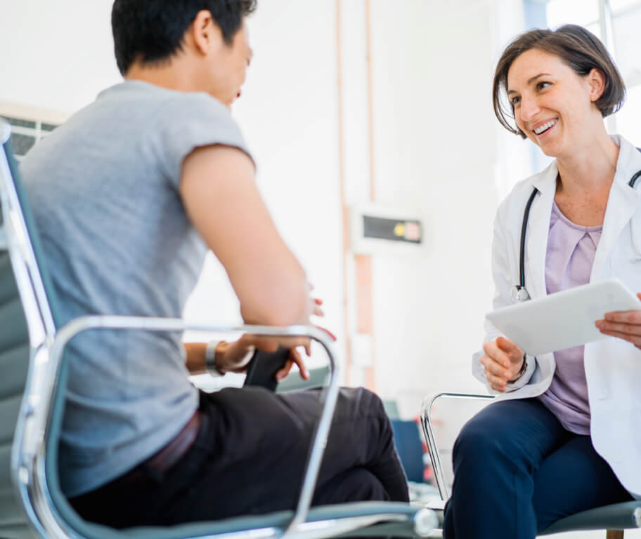 doctor with patient